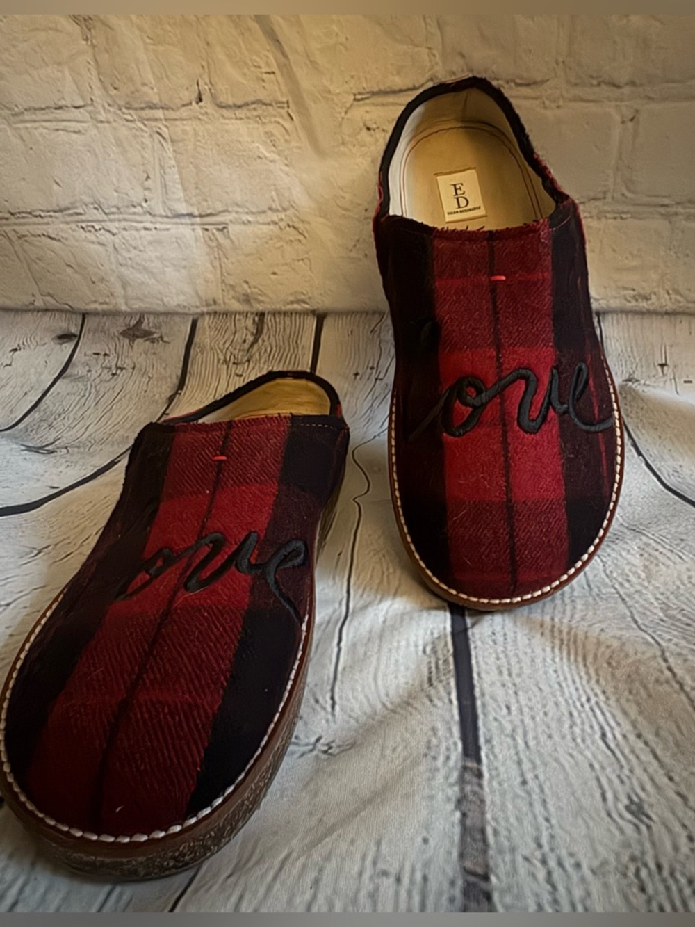 ED by Ellen Degeneres Tillie Plaid Slip On Shoe size 9